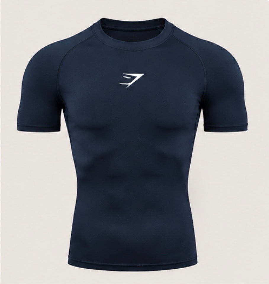 Core Compression Tee navy front
