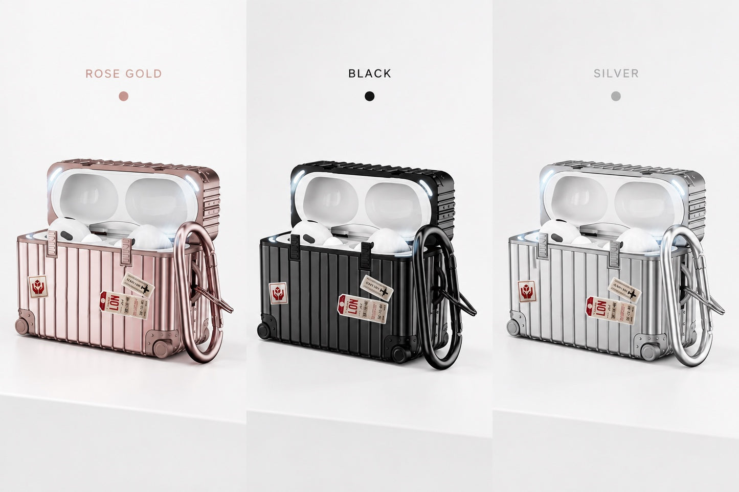 Suitcase AirPods Pro Case colour options
