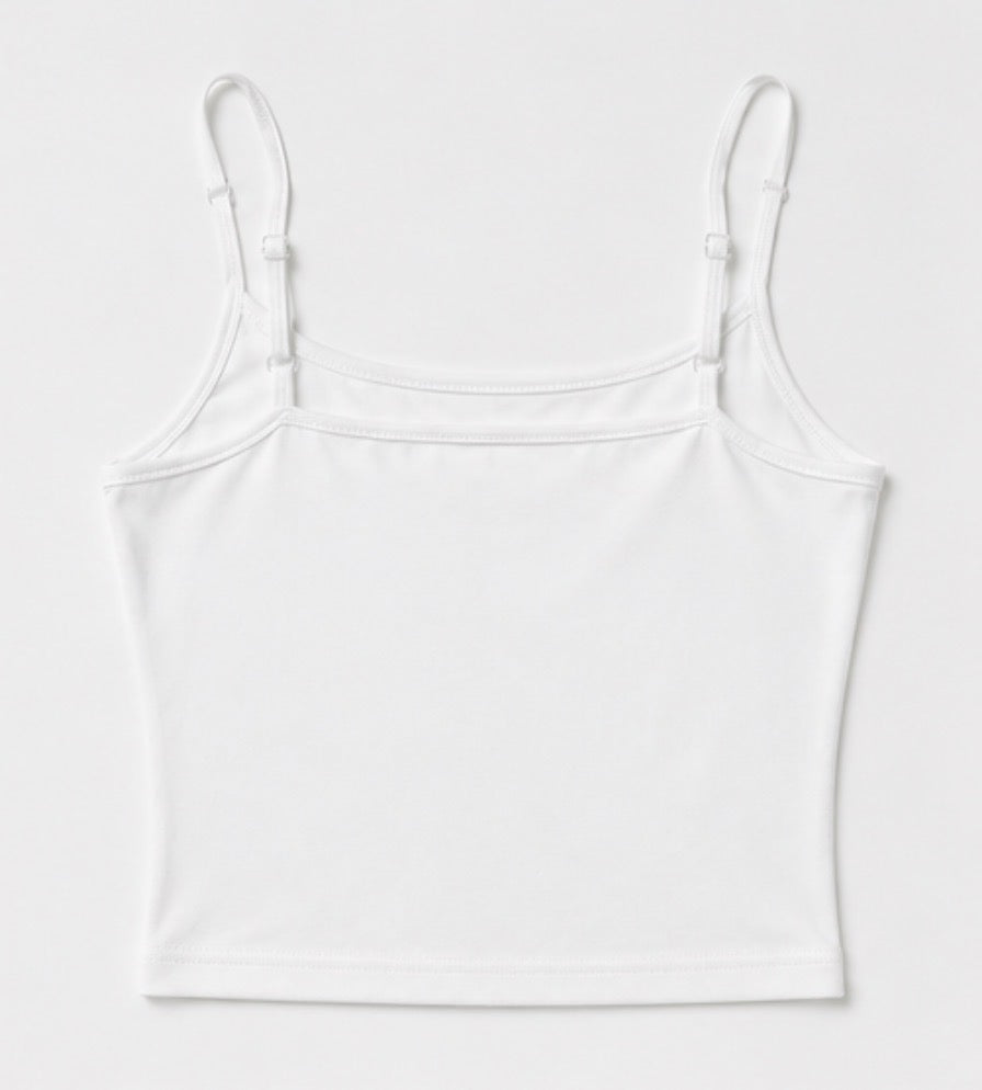 Pretty Girls crop cami white back