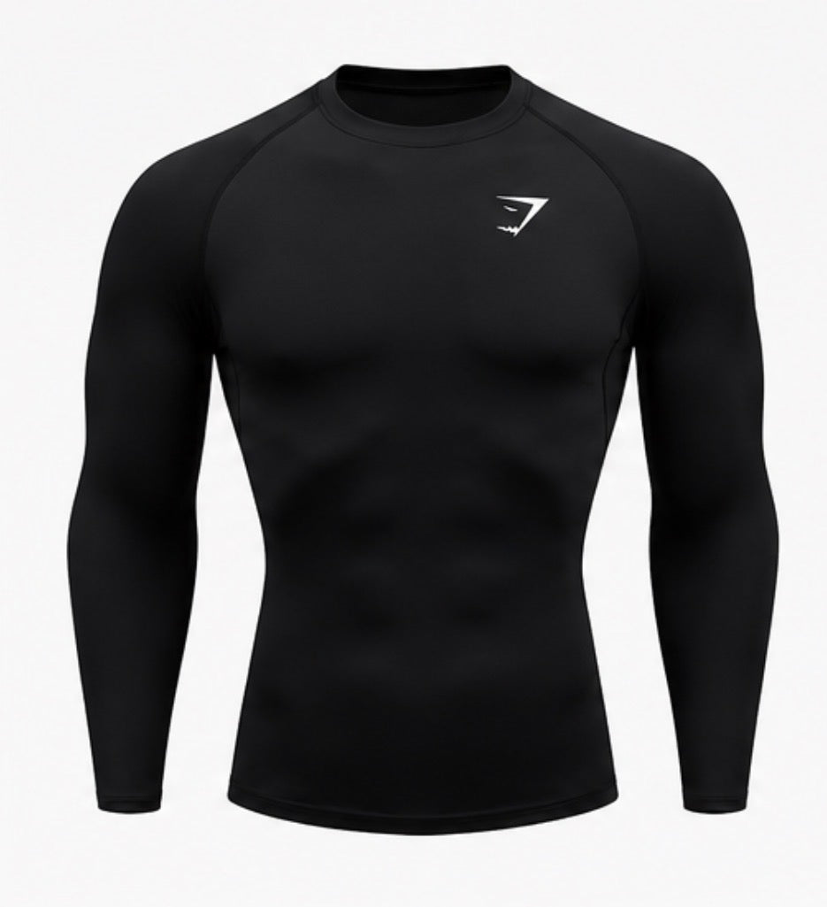Performance Compression Long Sleeve black front