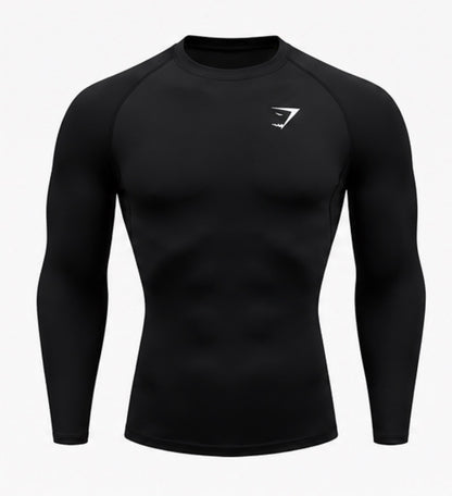 Performance Compression Long Sleeve black front