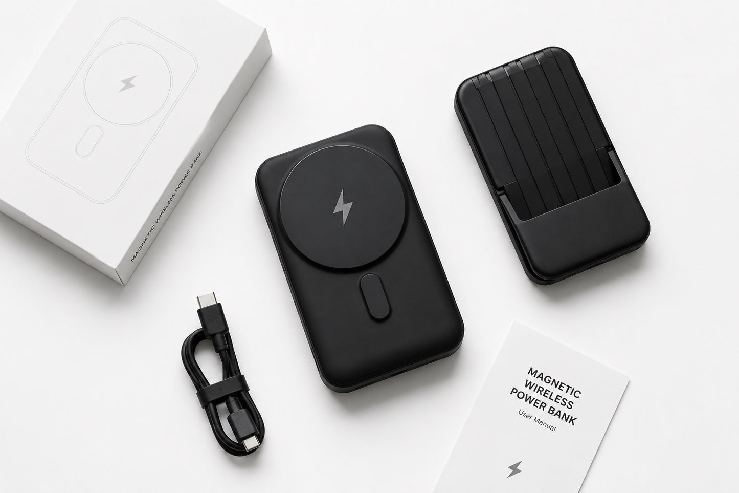 MagSafe Wireless Power Bank 10000mAh with built-in stand