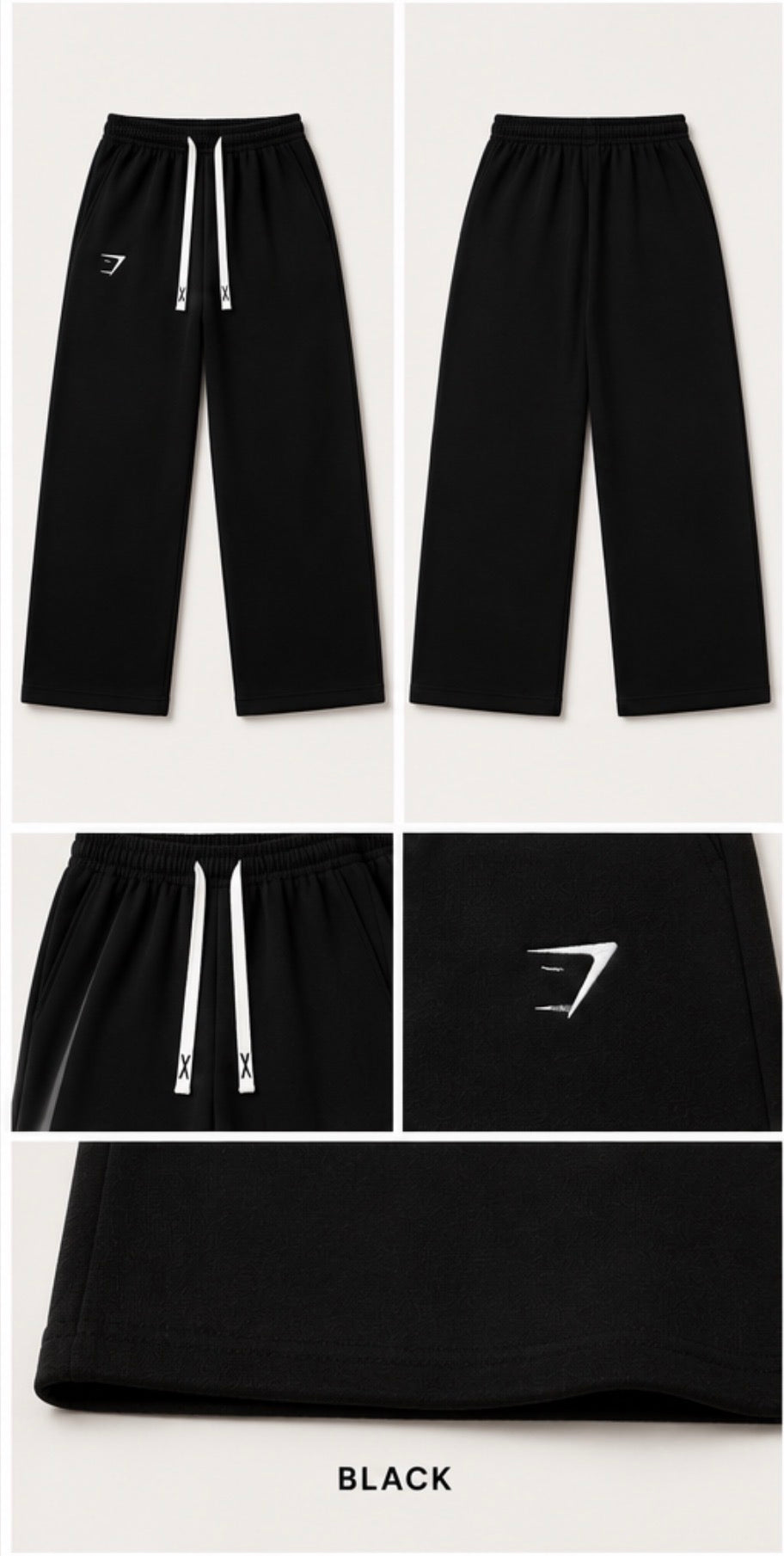 Oversized Essential Sweatpants black