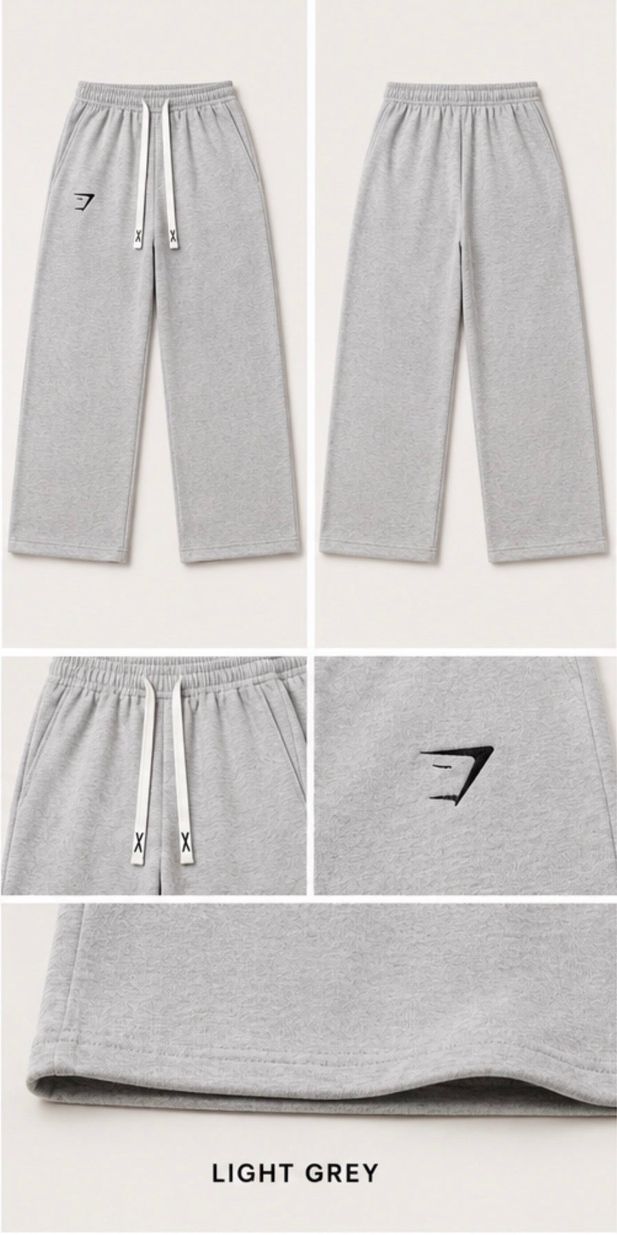 Oversized Essential Sweatpants light grey