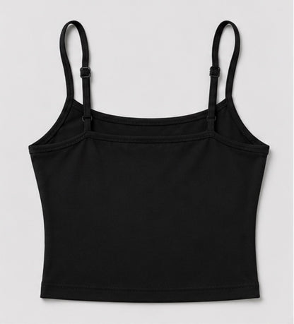 Pretty Girls crop cami black back