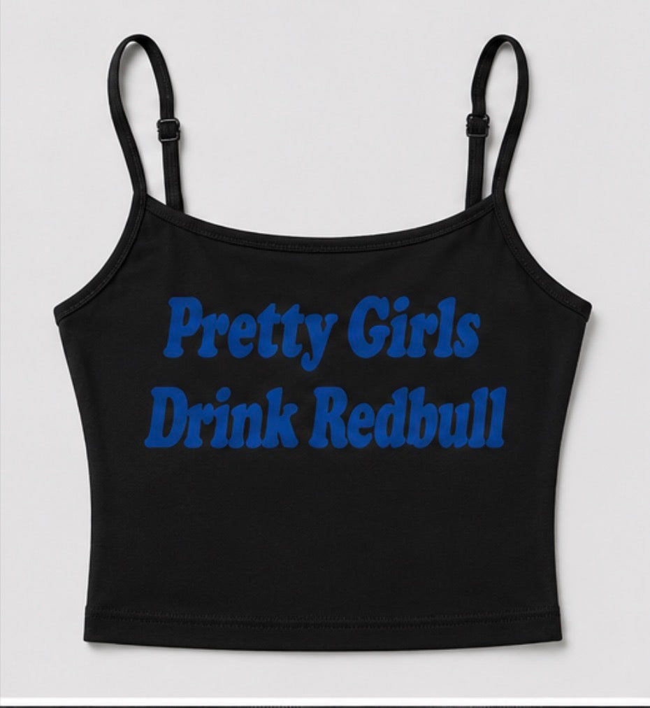 Pretty Girls crop cami black front