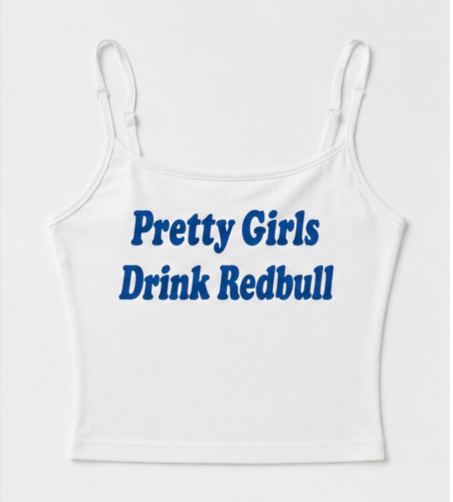 Pretty Girls crop cami white front