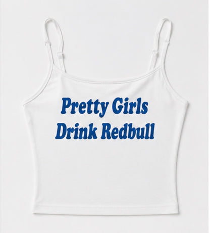 Pretty Girls crop cami white front