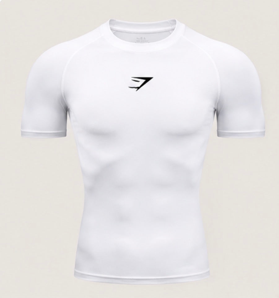 Core Compression Tee white front