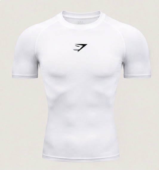 Core Compression Tee white front