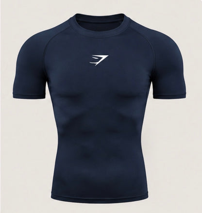 Core Compression Tee navy front
