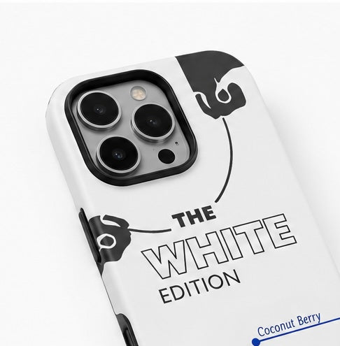 White Edition Coconut Berry phone case detail